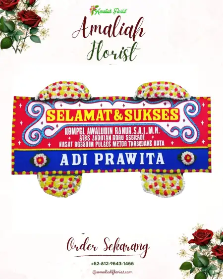 Papan Bunga Ucapan Selamat Siantan Tengah